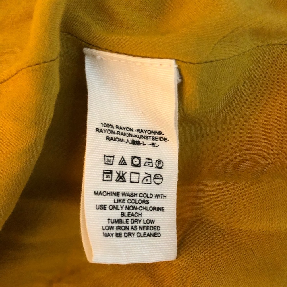Free People Mustard Yellow Gold Double Life Mini Wrap Dress - Picture 14 of 14